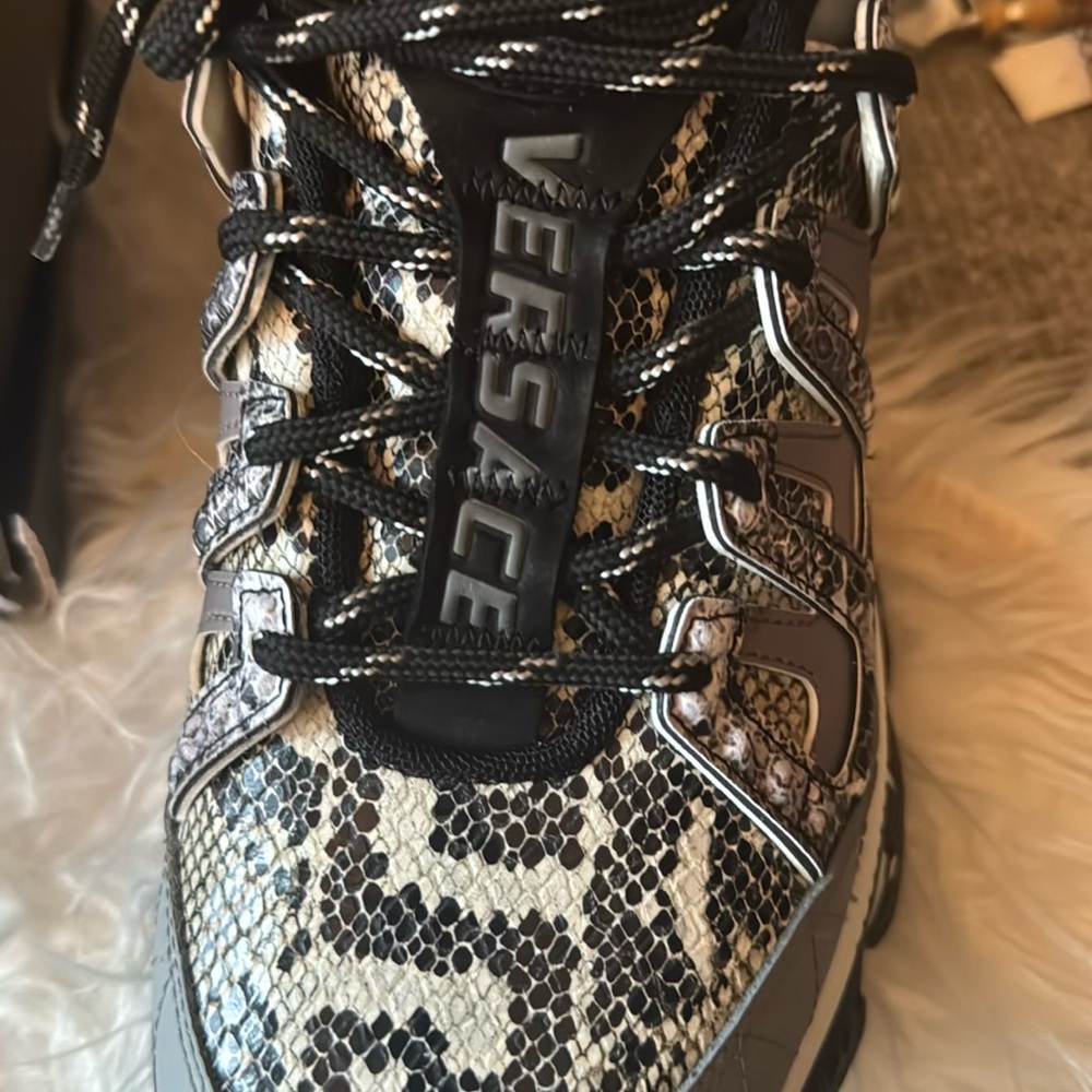 Versace Athletic Shoes - Black and Gray